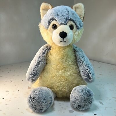 Aurora GRAY WHITE WOLF HUSKY FOX plush stuffed animal