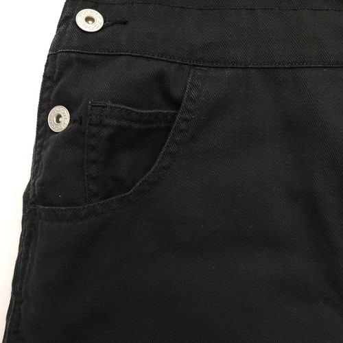 VTG Disney Overall Shorts Kids XL Black Denim Tigger Pooh Embroidered Shortalls - Picture 14 of 17