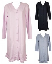 SPIDER Women Long Sleeve Button Down Cotton Dressing Gown Item D472
