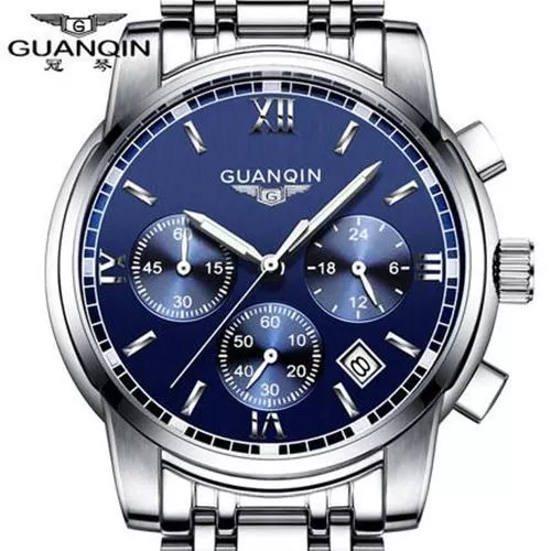 GUANQIN Fashionable Branded Business Watch - Men's / Gents - Stainless Steel - Picture 5 of 17