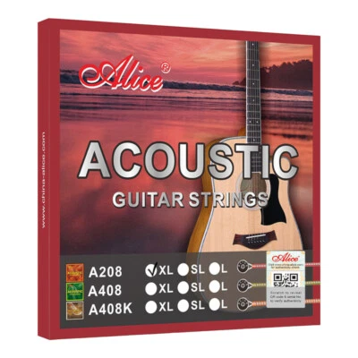Alice A208-L Gitarrensaiten Satz Westerngitarre - 6 Stahlsaiten