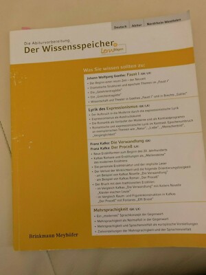 Abiturvorbereitung - Der Wissensspeicher Deutsch, Abitur, NRW