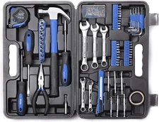 148Piece Tool Set General Household Hand Tool Kit with Plastic Toolbox Storage C