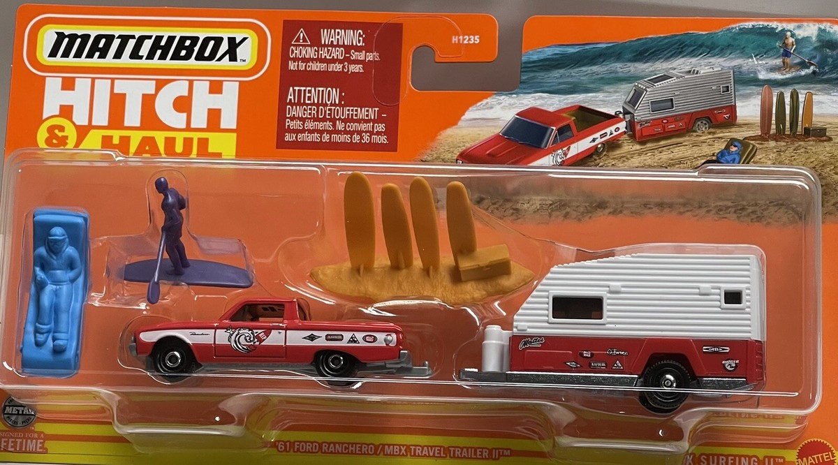 Matchbox - HITCH & HAUL - '61 Ranchero/MBX Travel Trailer II w