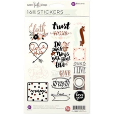 Prima Marketing Love Faith Scrap -Stickers