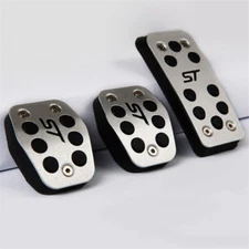Black Logo Accelerator Pedals Brake Pedal Clutch Pedals for Focus2/ 3 Kuga ST