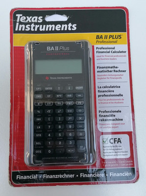 Texas Instruments BA II Plus Professional Finanzrechner Taschenrechner NEU / OVP