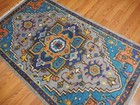 Bohemian Rug, Oushak Turkish Ushak Rug,Contemporary Design Rug 3x5 Ft — photo 9