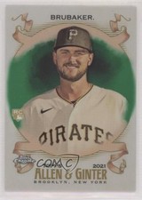 2021 Topps Allen & Ginter Chrome Green Refractor 72/99 JT Brubaker #182 10t9