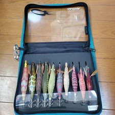 2 luminous egg lures, 3 flutter spoons, 2 sinkers, 10 pieces with Daiwa case