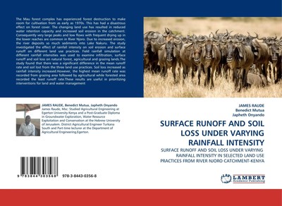 James Raude (u. a.) | SURFACE RUNOFF AND SOIL LOSS UNDER VARYING RAINFALL...