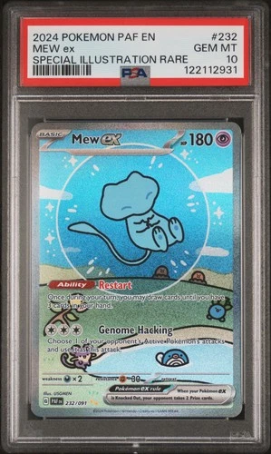 2024 Pokemon Paldean Fates Mew Ex #232 GEM MT PSA 10 Special Illus. Rare