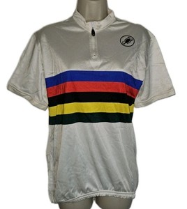 Vintage Castelli Womens Size 6 UCI Rainbow Cycling Jersey World Champion 
