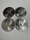 New ListingLot of 4 1990 American Silver Eagle $1 Coins 1 oz .999 Fine Silver