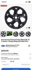 Genuine Ford Fiesta ST3 Mk8.5 18” Alloy Wheel 2512475.  2 of 2 