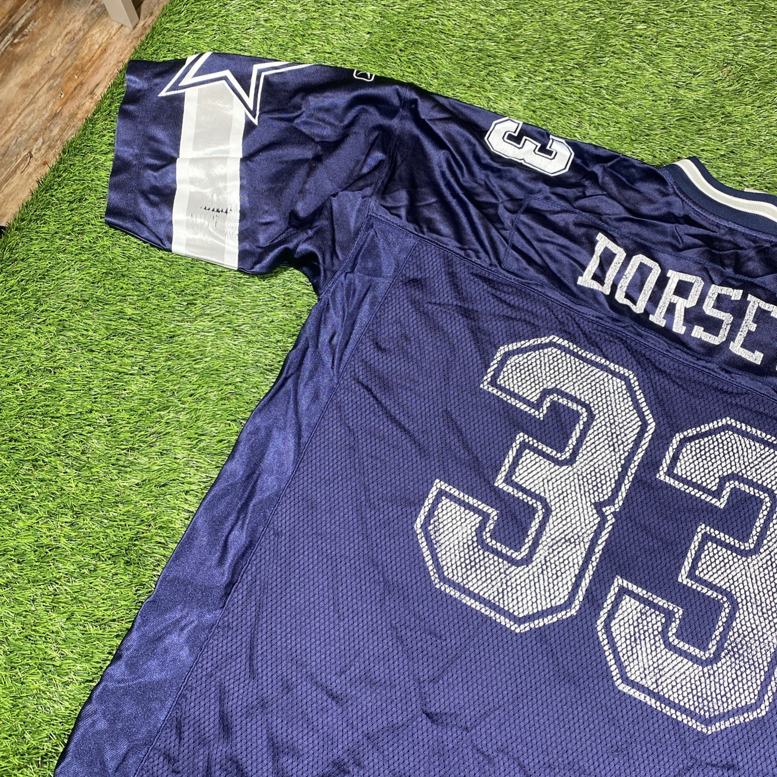 VTG Tony Dorsett Dallas Cowboys Reebok Jersey Mens 2xl Blue #33 thumbnail 14
