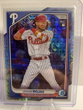 2024 Bowman #86 Johan Rojas Chrome Mojo Refractor - Philadelphia Phillies
