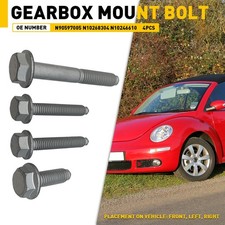 Front Lower Gearbox Mount Bolt Kit fit VW Golf Mk4 Bora Beetle Audi A3 TT Silver