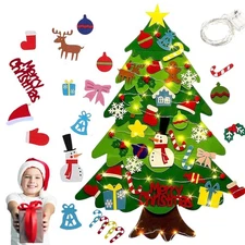 Montessori Felt Christmas Tree for Toddlers, Montessori Christmas Tree Felt