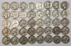 Silver Washington Quarters Full Roll (40)  90% Silver Mixed Dates 1935 -1964