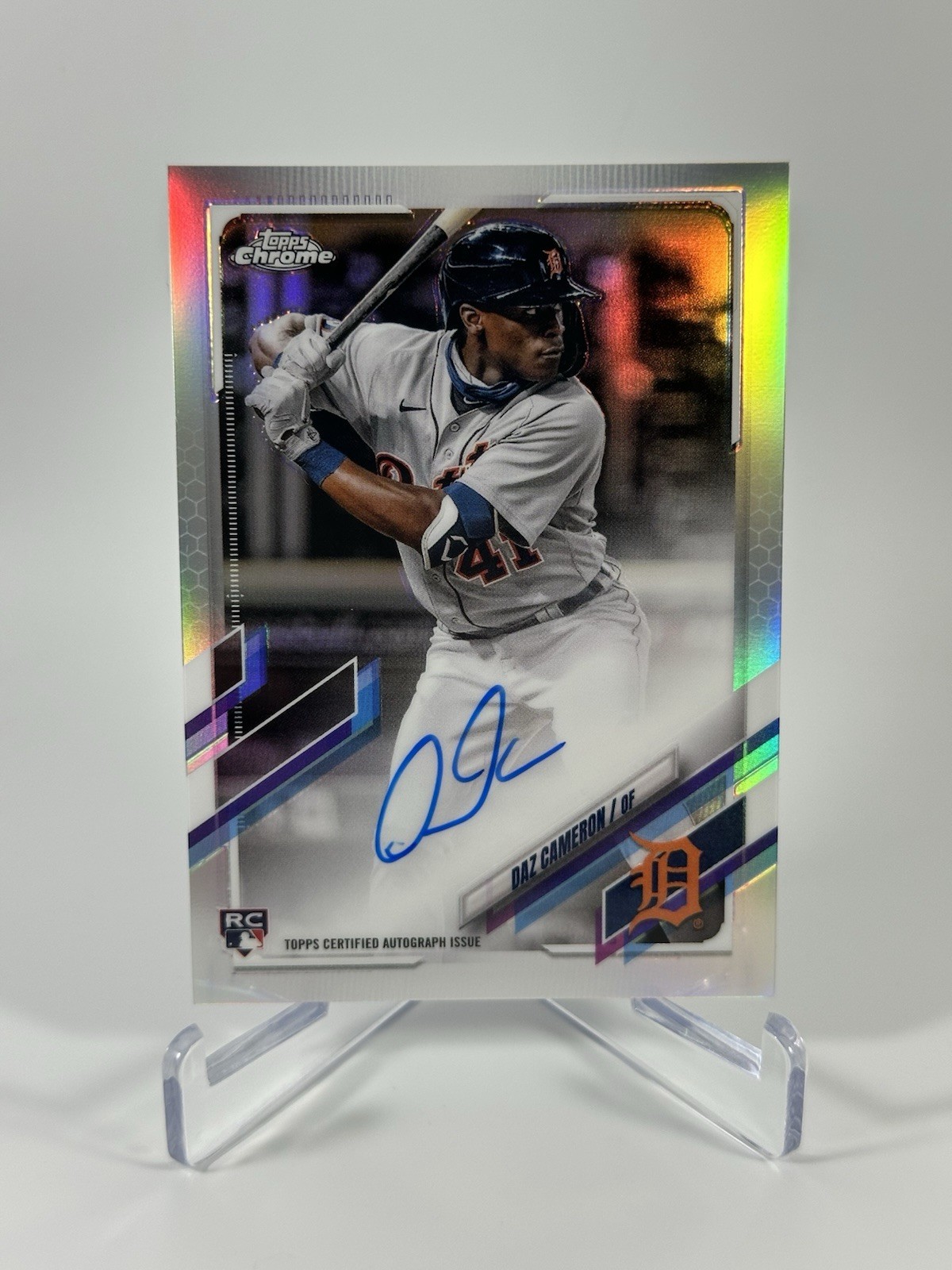 2021 Topps Chrome Daz Cameron #RA-DCA Rookie RC Refractor Auto /499