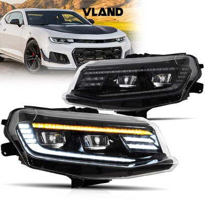 For 2016-2018 Chevrolet Camaro LT SS RS ZL LS LED Projector Headlights w/ DRL