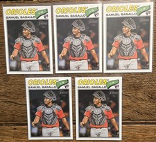 2026 Topps Heritage - Samuel Basallo 5x card lot (RC) Orioles