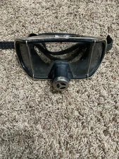 Vintage Kinugawa Dive Mask Rounded Tempered Glass Snorkel Scuba Marine Wide