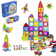 110Pcs 3D Magnetic Building Blocks Educational Toys Kids Learning Toys