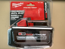 Milwaukee M18 48-11-1880 8.0 AH, XC8.0, High Output 18V Battery, genuine