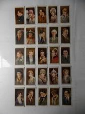 Wills Cigarette Cards Cinema Stars 1st Series 1928 Complete Set 25