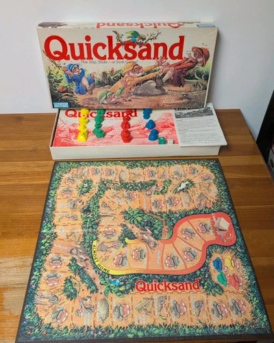 Vintage Quicksand The Board Game Parker Brothers 1989 100% Complete