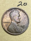 1910-S LINCOLN WHEAT CENT, low mintage date, "Fine" condition #20