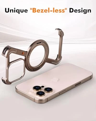 Minimalist Phone Case Compatible for iPhone 16 Pro Max 6.9" Desert Titanium - Picture 5 of 7