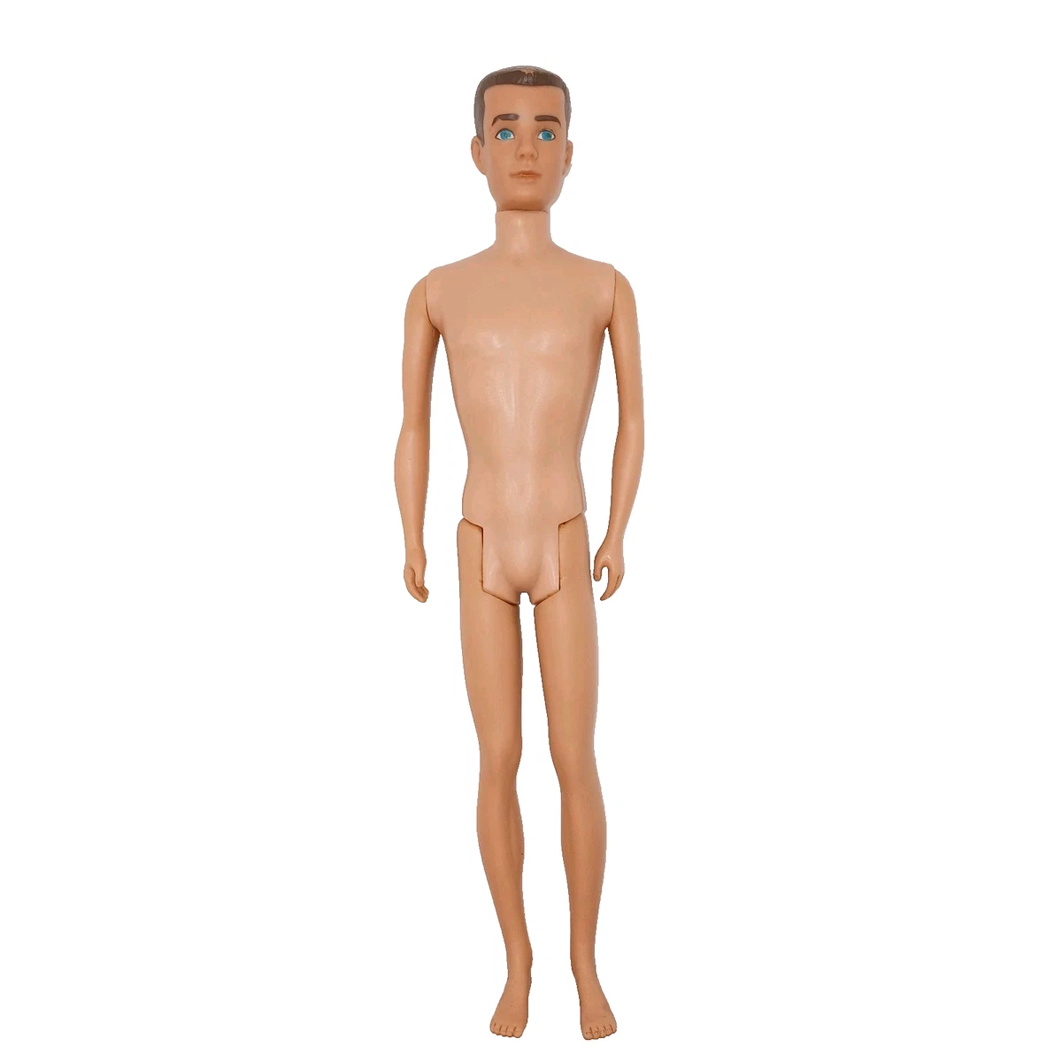 Poupée Ken Vintage Mattel #750 - Années 60, Brun, Avec Vêtements D'origine - RARE