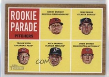 2011 Topps Heritage Rookie Parade Alex Sanabia Barry Enright Mike Minor #494 0k0