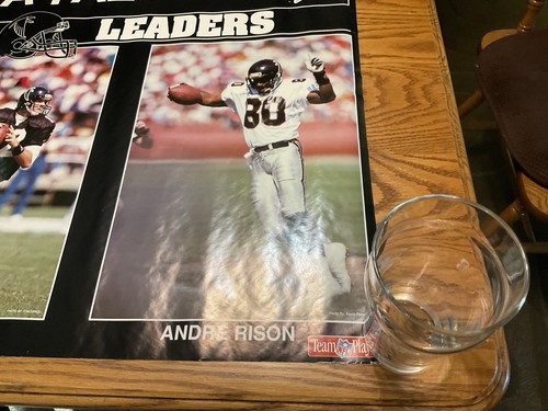 1992 Atlanta Falcons Team Leaders Starline Poster Deion Sanders Rison 33x22 - Picture 5 of 6