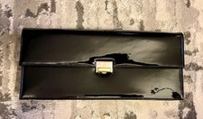 Vintage BIENEN DAVIS Black Patent Leather Retro Evening Clutch/Shoulder Bag