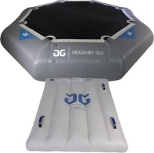 AQUAGLIDE Ricochet Bouncer 12.0 Inflatable Trampoline with C-Deck, 12'