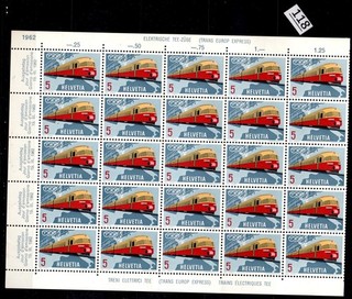 // 25X SVIZZERA MNH TRENI TRASPORTI