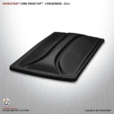 80" Golf Cart Extended Roof EZGO, Club Car, Yamaha Black Double Take Roof Only