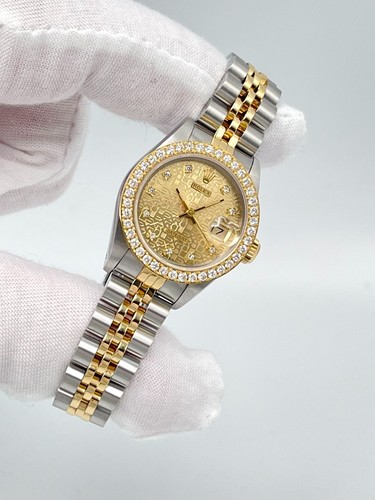 Rolex Datejust 26mm 69173 Jubilee Diamond Dial Diamond Bezel Two Tone Papers - Bild 7 von 13