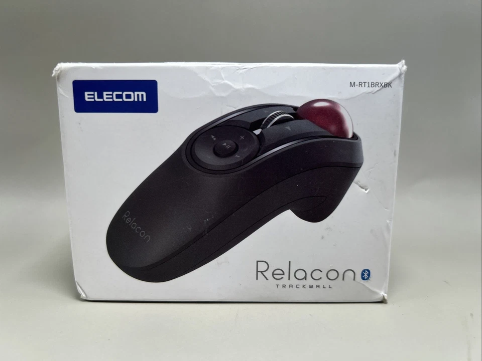 ELECOM Relacon M-RT1BRXBK Handheld Bluetooth Trackball Maus - Schwarz