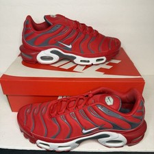 Nike Air Max Plus TN Tuned University Red Pure Platinum 852630 600 8.5 Men  s