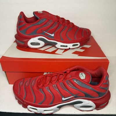Nike Air Max Plus TN Tuned University Red Pure Platinum (852630 600) 8.5 Men s