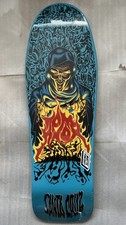 Santa Cruz Skateboard: Tom Knox Firepit Deck 2022 Reissue Blue 10.07" x 31.275"