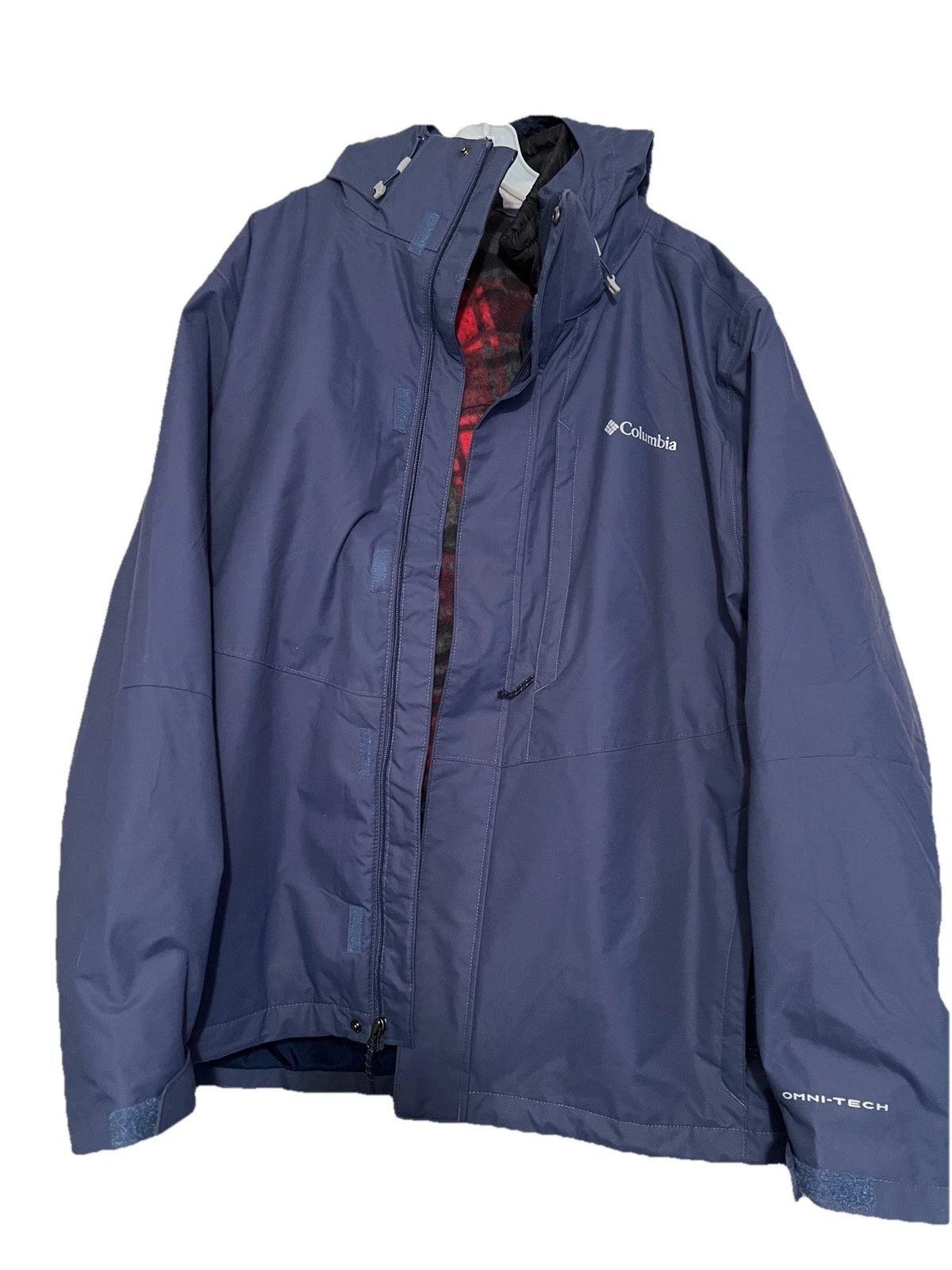 Columbia Interchange jacket Omni-Tech shell and a zip-in fleece liner. Size XXL