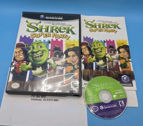 Shrek: Super Party (Nintendo GameCube, 2003) CIB Complete Tested w/ REG Card