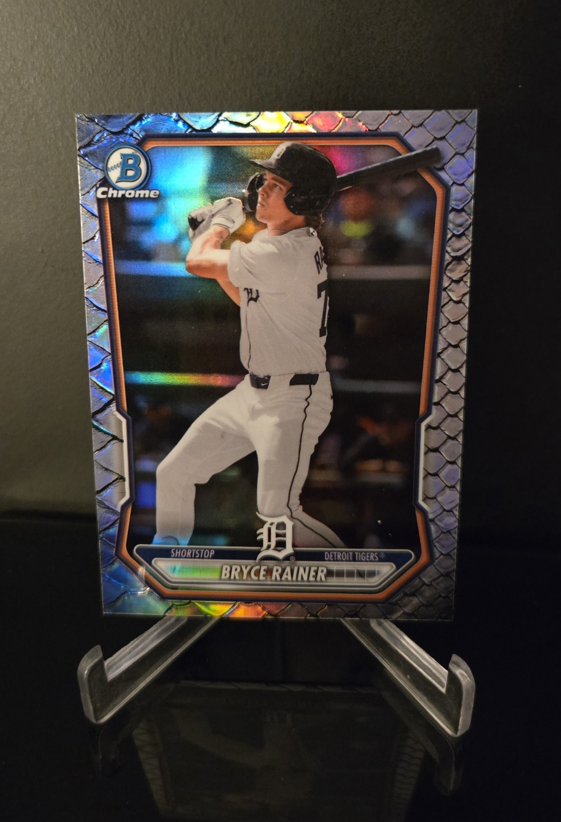 BRYCE RAINER 🔥 SP 2026 Topps Bowman Chrome Prospects Reptilian Refractor BCP-99