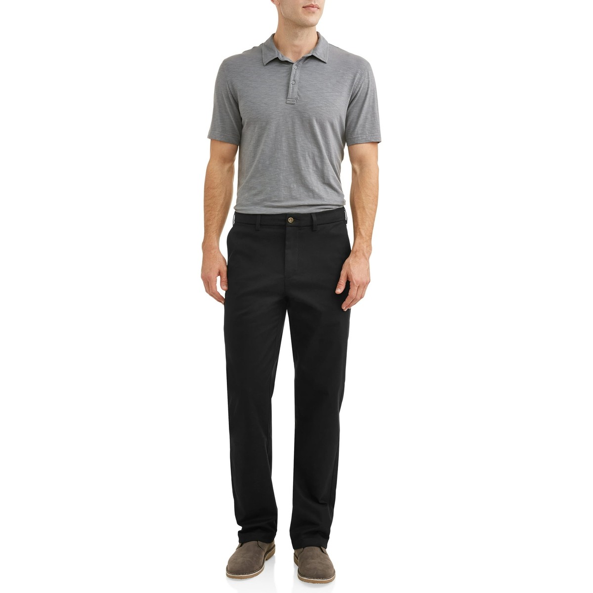 George Men's Black Premium Regular Fit Stain and Wrinkle George Men's Black Premium Regular Fit Stain and Wrinkle